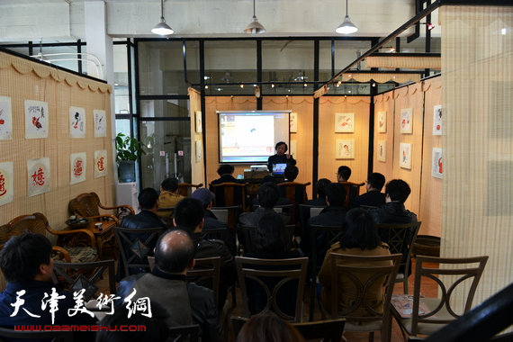 “海峡翰天情，津台绘泰平”台湾张建富诗书画印展在津台书画苑展出。