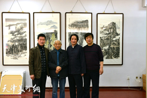天津实力派画家陈之海山水画展举办，
