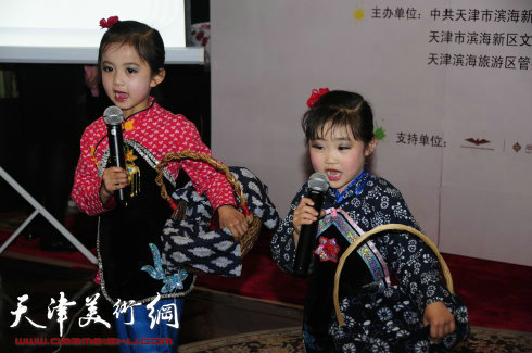 来自滨海新区汉沽文化馆的评剧小演员精彩的演出