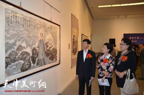 天津旺盛书画院第五届书画精品展现场