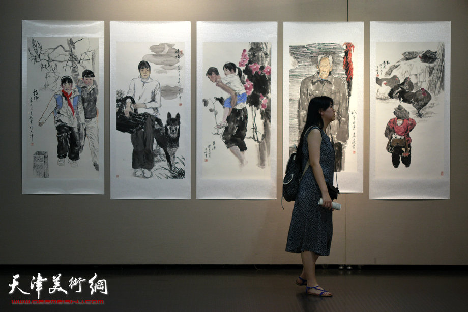 天津美术学院中国画系2013届本科毕业生作品展。