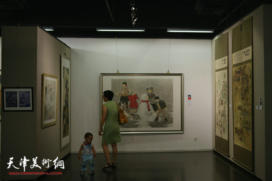 天津美术学院中国画系2013届本科毕业生作品展。