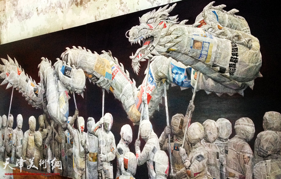 描绘一幅让全世界都看的懂“中国传说”，图为印尼画家Budi Ubrux作品