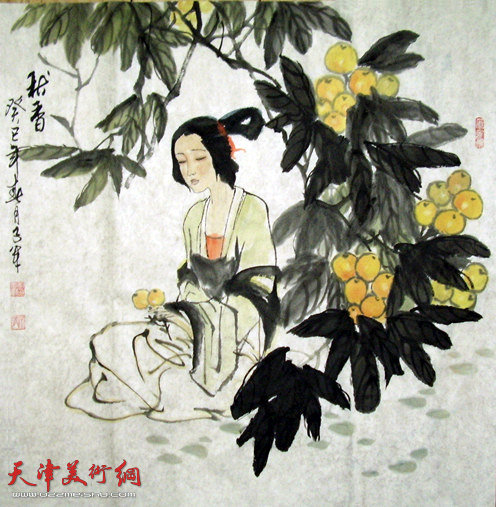 司军作品:秋香