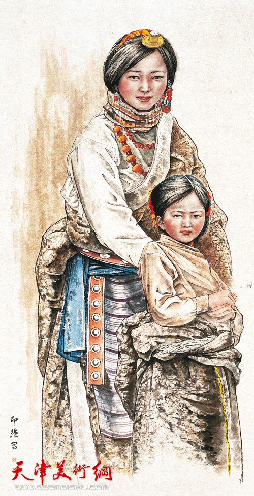 王印强作品:《卓玛姐妹》