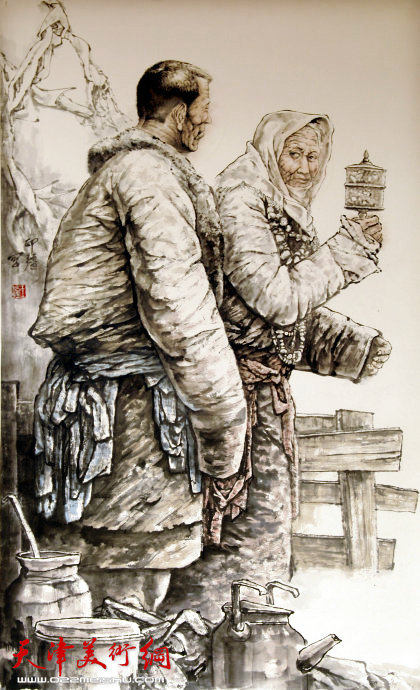 王印强作品:《藏民人家》