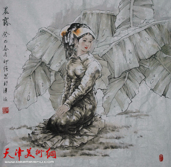 王印强作品:《晨露》