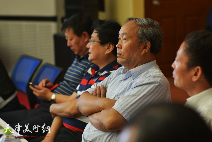 “翰墨情缘”二宫师友联谊座谈会暨杜明岑从艺60年纪念活动举行，图为唐云来。