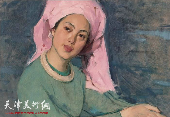 靳尚谊：《傣族妇女》油画 布面