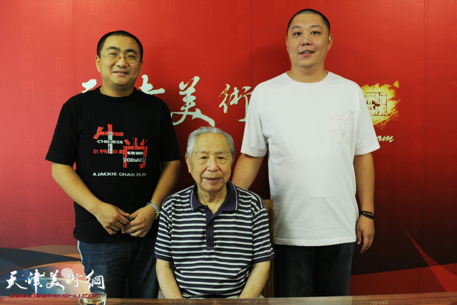 天津市佛教协会副会长王剑非访问天津美术网
