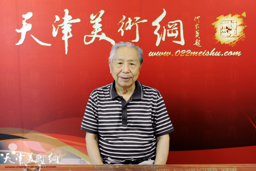 天津市佛教协会副会长王剑非访问天津美术网