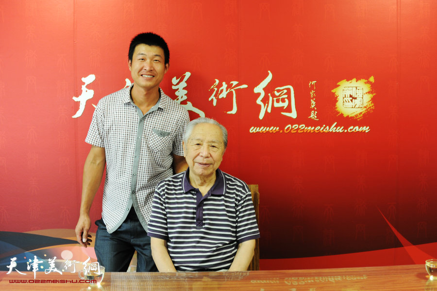 天津市佛教协会副会长王剑非访问天津美术网，