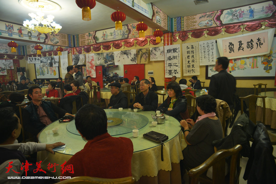 天津文学艺术网10月23日举行成立九周年盛大庆典，图为庆典现场。