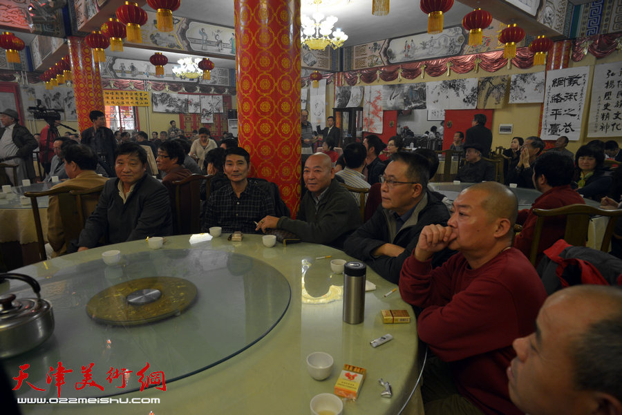 天津文学艺术网10月23日举行成立九周年盛大庆典，图为庆典会场。