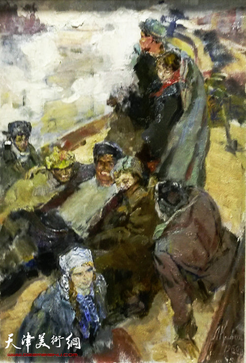 “岁月情怀——苏联时期主题性美术创作稿展”展出作品