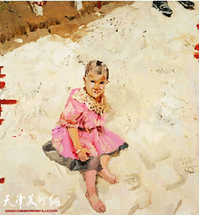 刘小东 土孩儿 150×140cm 布面油画 2013年