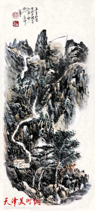 谦谦峰骨——李毅峰中国画巡回展参展作品：平生最爱等秋山