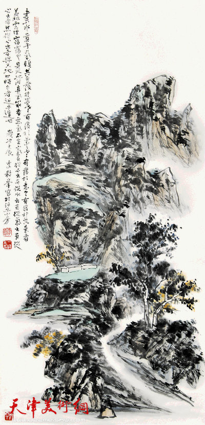 谦谦峰骨——李毅峰中国画巡回展参展作品：山贵出气韵