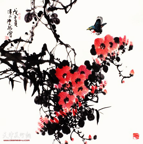 陈元龙作品:花鸟