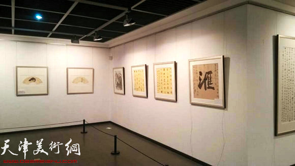 孙伯翔书法艺术展11月15日在西湖美术馆开幕，图为展览现场。