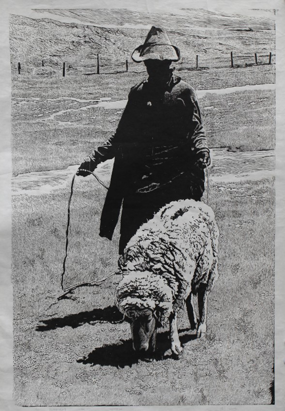 徐匡，《扎西和他的羊》，中国，凸版，2005年