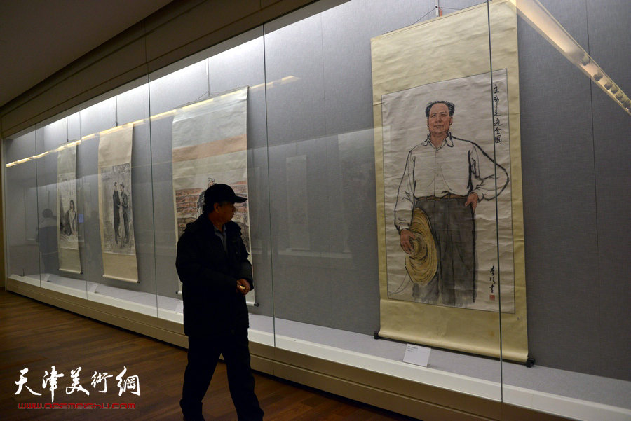 天津美术馆举办“红色经典—馆藏20世纪中国画展”