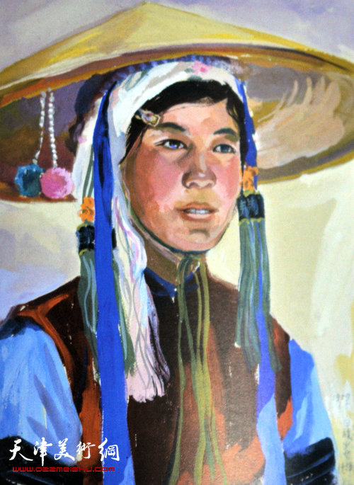 卢德辉作品:《白族少女》