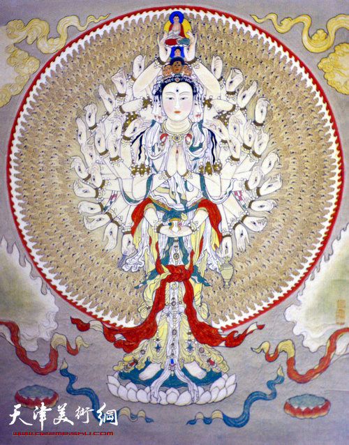卢德辉作品:《千手观音图》