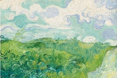《奥维尔的绿色麦田》（Green Wheat Fields ,Auvers ）(1890)