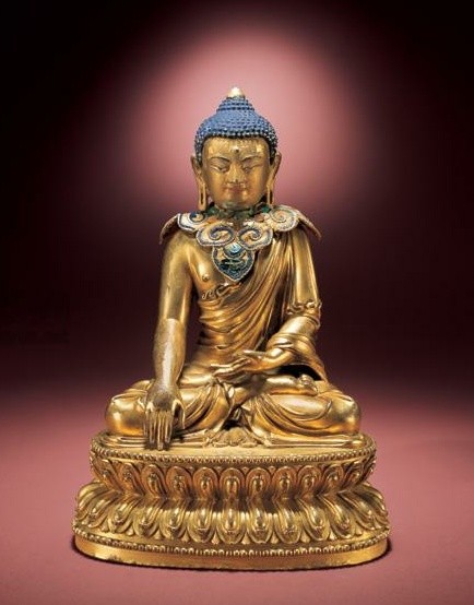 03明 永乐铜鎏金释迦牟尼佛坐像（约1.87亿元）