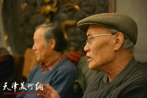 “天津美术家协会山水画研究会”筹备会1月10日召开。图为孙长康发言。