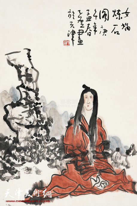 李孝萱作品:女娲炼石