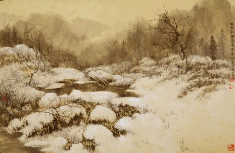阚传好 《瑞雪初融》 75x45cm
