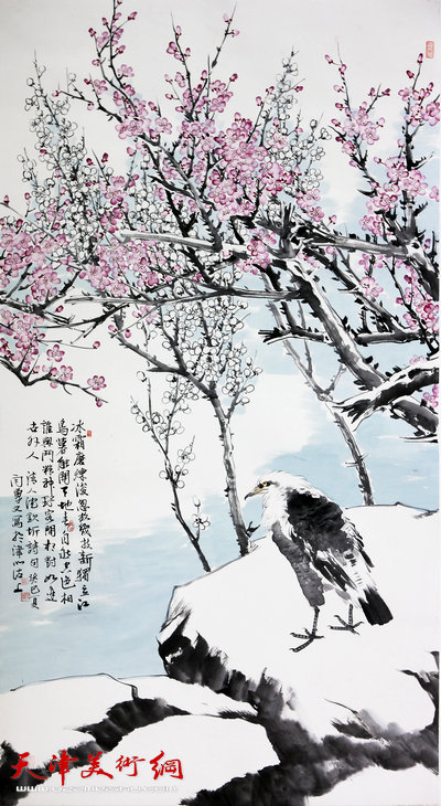 闫勇作品:独立江鸟