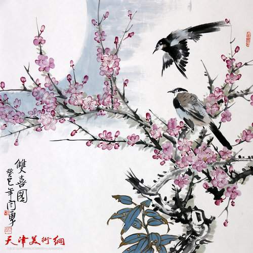 闫勇作品:双喜图