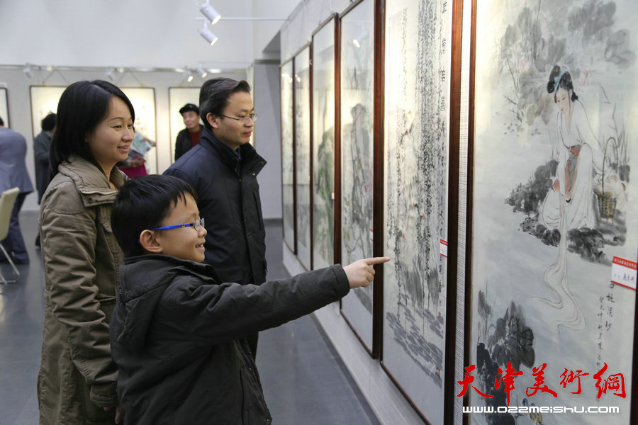 泼墨庆三八，巾帼展风釆 第五届“津门女书画家佳作邀请展”举行