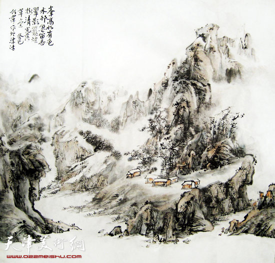 何宁作品：峰高水有色