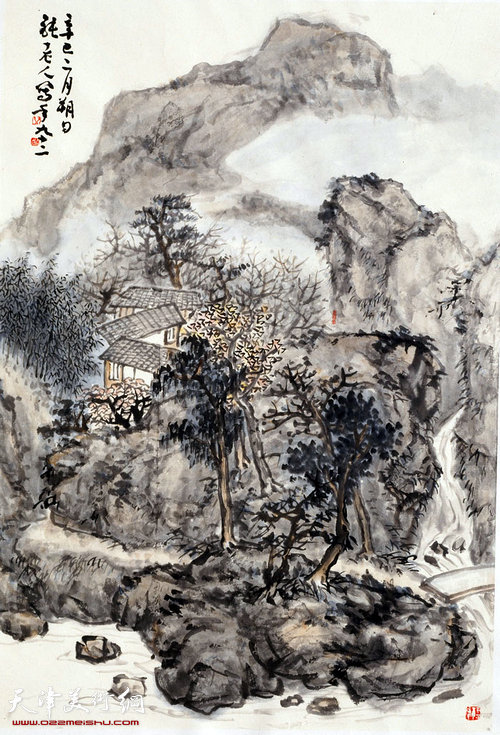 尤无曲山水作品
