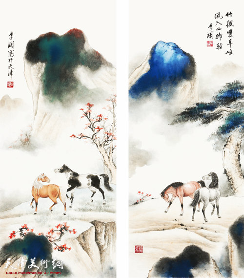 李澜作品:四条屏之一