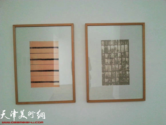 国际抽象绘画艺术家联展将在梅江国际艺术馆举办,图为布展现场。