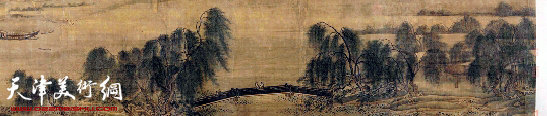 马麟 荷香清夏图卷局部 南宋（1127－1279） 绢本 设色 纵41.7厘米、横323厘米 辽宁省博物馆藏