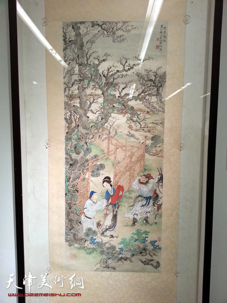 “融古开今—京津画派对话展”4月19日在天津美术馆开展。图为展品。