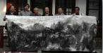 天津山水画艺委会为十二届全国美展献巨幅佳作