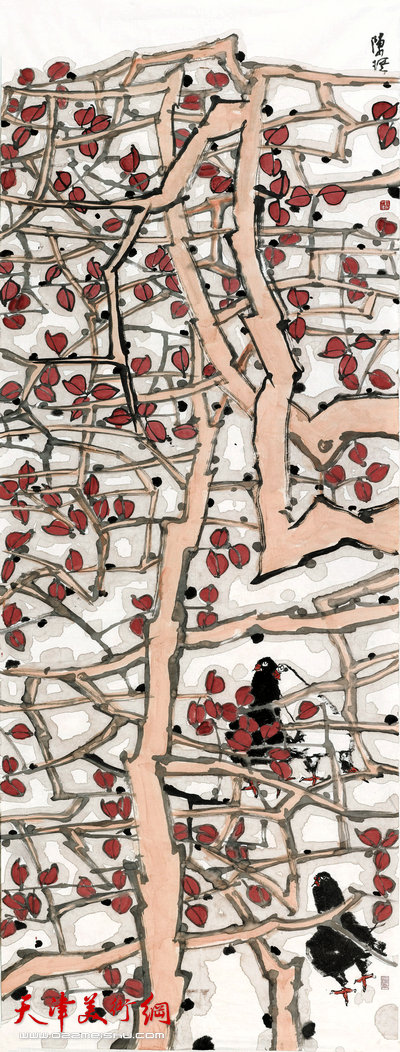 陈琪作品：霜叶红于二月花