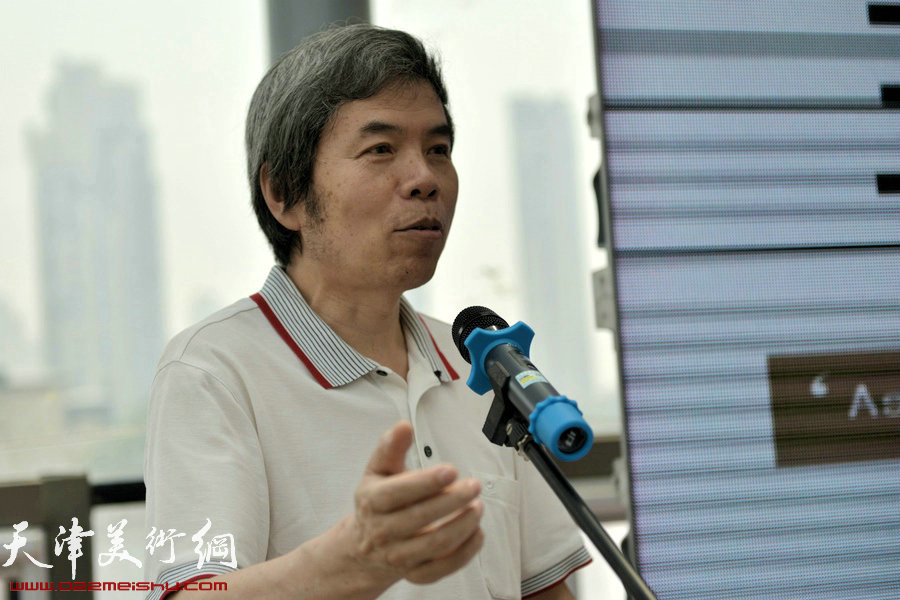 天津美协副主席、天津市创意产业协会副会长孙敬忠先生致辞。