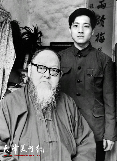 1983年赵光与恩师龚望