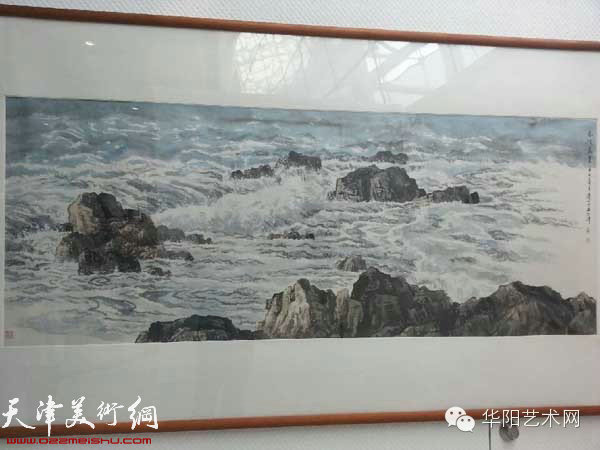 幽姿远影—山水画家喻建十画展在河南举办，图为展出的作品。