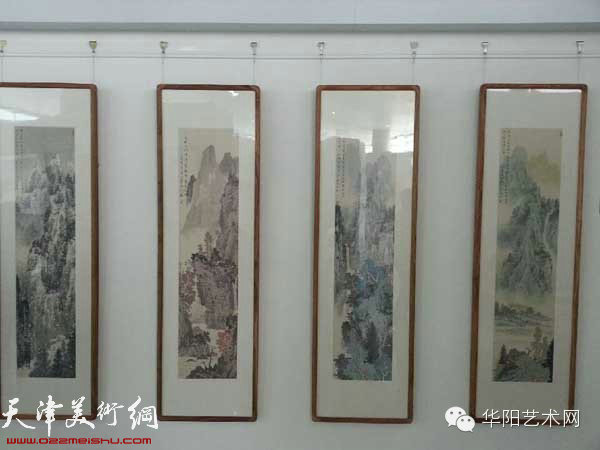 幽姿远影—山水画家喻建十画展在河南举办，图为展出的作品。