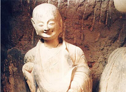 麦积山石窟最负盛名的“东方微笑”小沙弥（图片来源：资料图片）