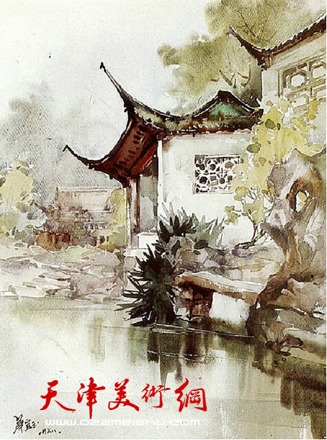 华宜玉：中国顶级女建筑学教授的水彩画